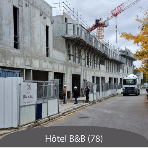 Chantier B&B tertiaire - Hôtel